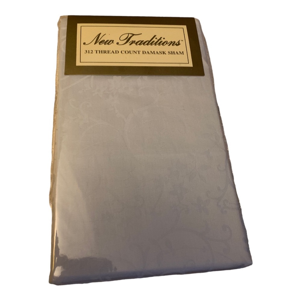 Traditions Powder Blue 312 Thread Count Standard Sham - NWT